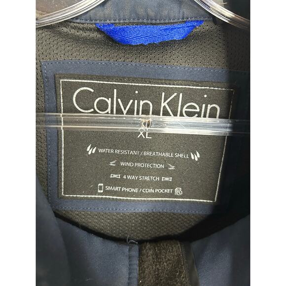 Calvin Klein Men’s Jacket-XL-water resistance breathable wind protection NAVY - Picture 4 of 8
